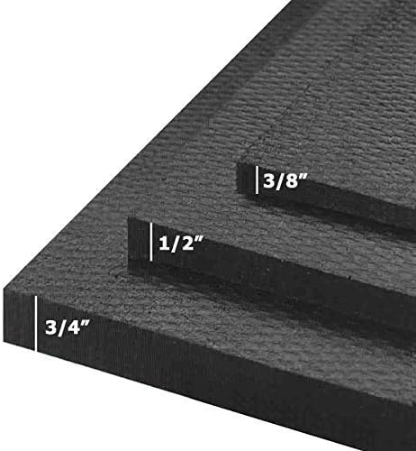 American Floor Mats - Heavy Duty Stall Tiles - Stable/Horse Tiles - Thick, Durable Rubber Flooring Solid Black 1 Center Tile 3/4" Thick