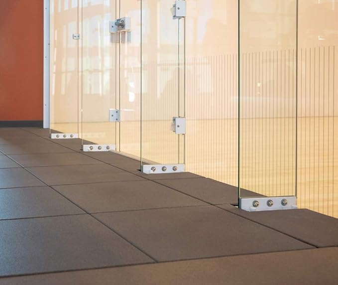 American Floor Mats - Extreme Rubber Gym Tiles - 1 Inch Thick Colorful Rubber Gym Tiles - Superior Shock and Sound Absorbing Tiles - 95% Tan 50 Tile Pack (Covers 200 Sq Ft)