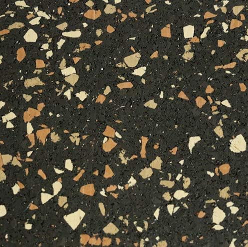 American Floor Mats - Extreme Rubber Gym Tiles - 1 Inch Thick Colorful - Superior Shock and Sound Absorbing - 35% Brown/Mocha/Tan 100 Pack (Covers 400 Sq Ft)