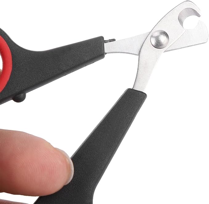 Cat Nail Trimmer, Pet Nail Clippers, Stainless Steel Bird Nail Clippers, Comfortable Cat Nail Cutter, Small Animal Nail Clippers 4.6x2.4In for Bird, Rabbit, Dog, Parrot