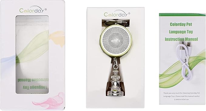 Colorday Bird Toys Parrot Talking Coach & Interactive Voice Bell for Parakeet, African Grey, Amazon Parrots, Quaker, Cockatiel, Conure (Blue)