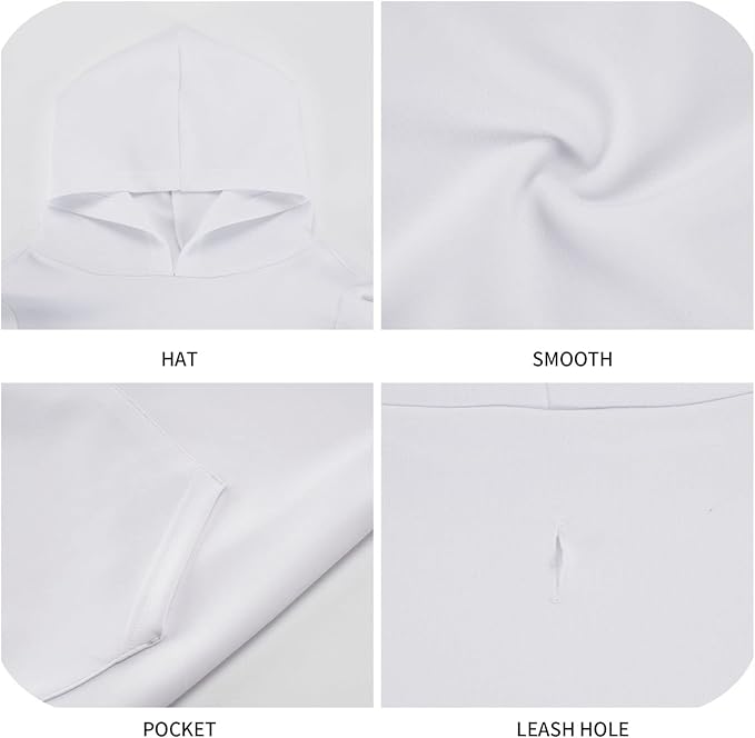 Christmas Gingerbread Men Hoodie,Christmas Cosplay Dog Clothes with Pocket and Hat Winter Clothes Sweaters Medium