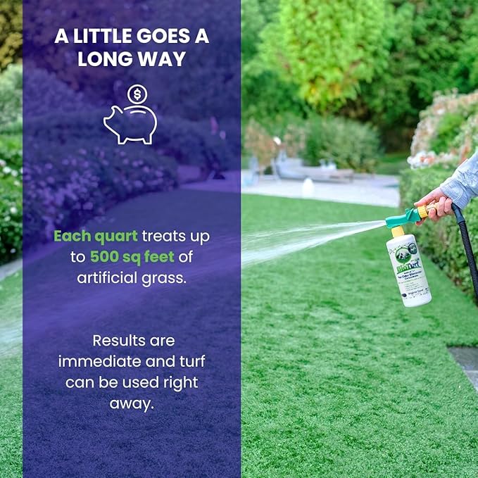 BioS+ Odor Eliminator Concentrate – Artificial Turf Cleaner for Pet Urine Outdoor & Yard Deodorizer for Dog Urine and Waste – Enzyme Formula, Safe for Pets, Kids & Plants – 1 Gallon