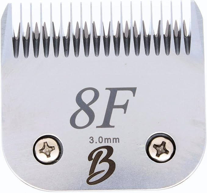 Detachable A Series 8f Blade Dog Grooming Clipper Blade 3mm Cuts Length Full Tooth Finishing Blade Japanese Carbon Steel 8f Clipper Blade | 3mm Clipper Blade (Compatible A5 Series(B8f)