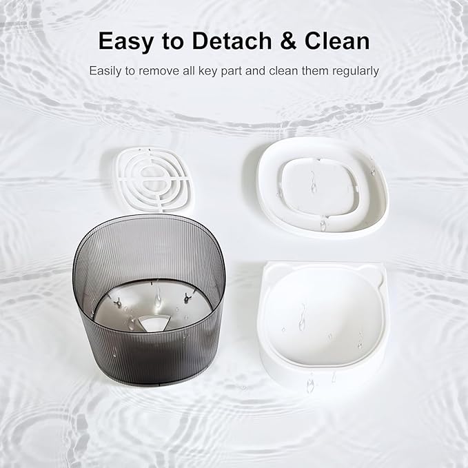 Darlipet Automatic cat Feeder,4L Auto cat Feeder,Programmable Meal & Portions,Freshness Protection, Automatic Cat Food Dispenser for Cats & Dogs, Back-up Battery, Easy to Set up & Clean