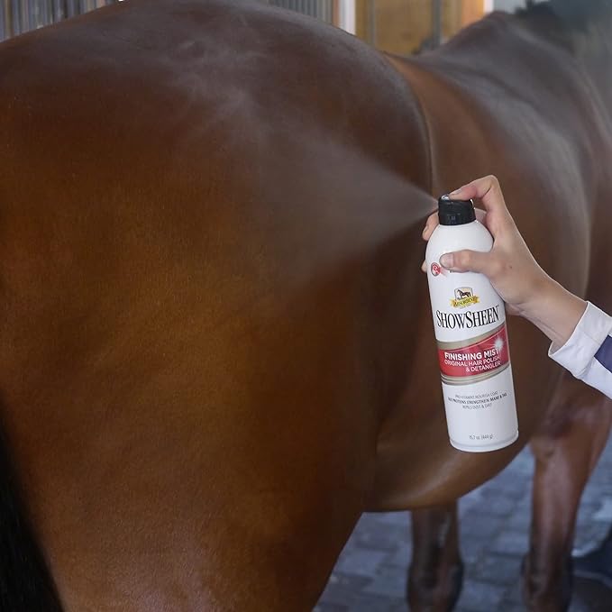 Absorbine ShowSheen Finishing Mist, Streak-Free Shine for Horses, Dogs, Livestock, 15oz