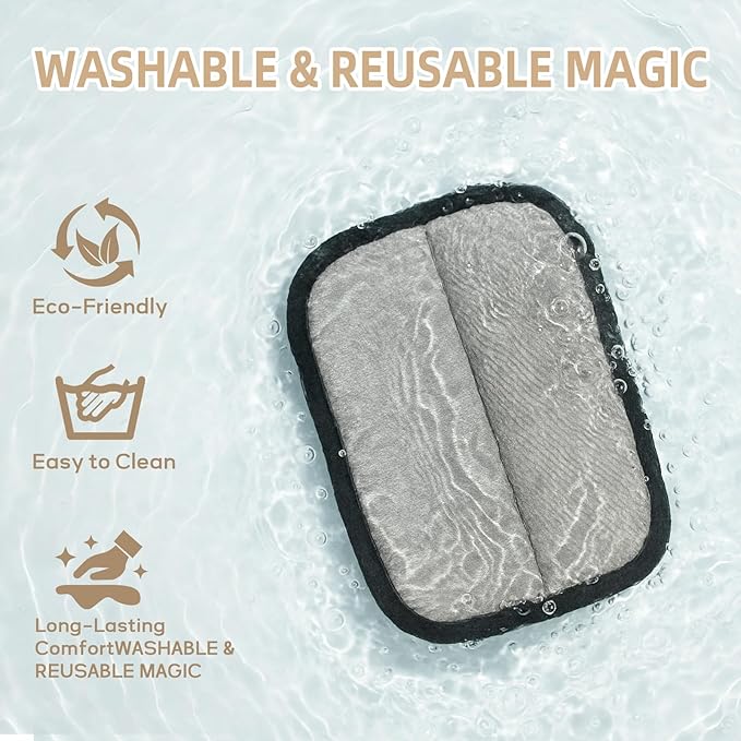2π·ππ Pet Hair Removal Glove for Cats & Dogs, Newly Pro Five-Finger Electrostatic Pet Hair Remover Gloves, Reusable & Washable Magic Brush Pet Hair Removal Tool for Couch, Clothing, Carpet, Car Seat