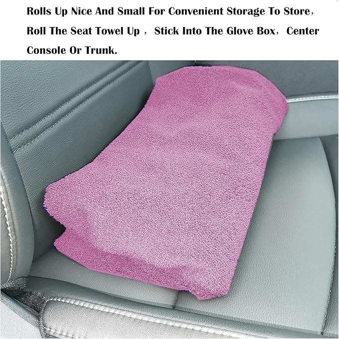 Car Seat Cover Protector Front Seats,for Gym Workout,Running,Swimming,Beach and Hiking,Waterproof Sweat Towel Bucket Seat Covers for Cars SUV Trucks (Pink, 1Pcs)