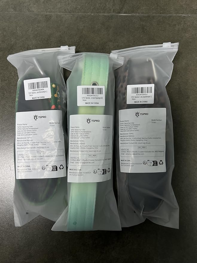 TSPRO Tactical Dog Collar 1.5 Inch Wide Thick Dog Collars with Heavy Duty Metal Buckle, Durable, Strong, Adjustable for Medium to Large Dogs (Constellation Purple L)