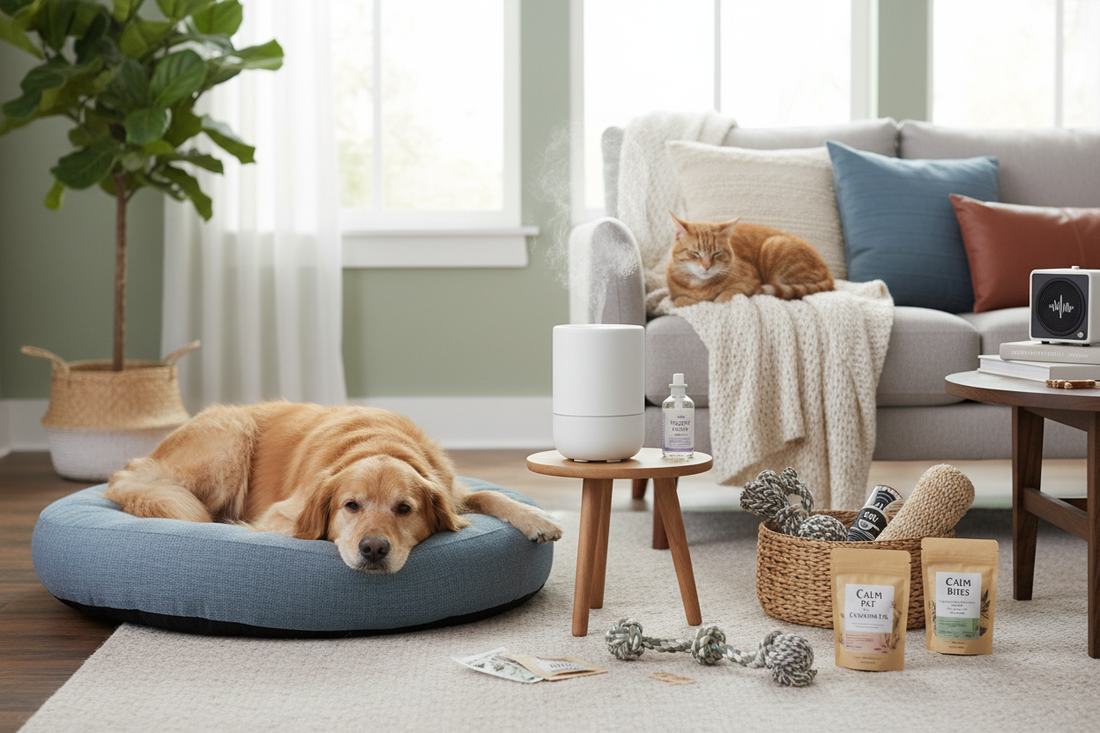 How to Reduce Pet Stress at Home Using Calming Products