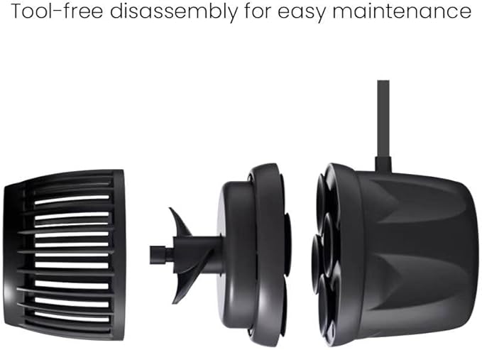 Aquarium Wave Maker Pump (DMP10) – Submersible Circulation Pump for Saltwater Marine Reef Tanks, Bluetooth App Control & Smart Controller