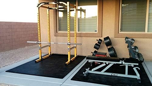 American Floor Mats - Heavy Duty Stall Tiles - Stable/Horse Tiles - Thick, Durable Rubber Flooring Solid Black 8' x 12' Set 3/4" Thick (24 Tiles Total)