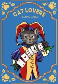 Cat Playing Cards Themed Deck for Adults - Collectible Card Games for Teens, Women and Men - Card Games For Adults on Family Game Night - 54 Cards for Solitaire or Poker - Fun Gifts for Cat Lovers