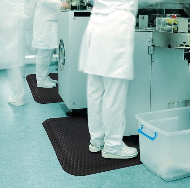 American Floor Mats Hog Heaven 5/8 inch Black & Black Border 3' x 10' Nitrile Backed Anti-Fatigue Comfort Mat