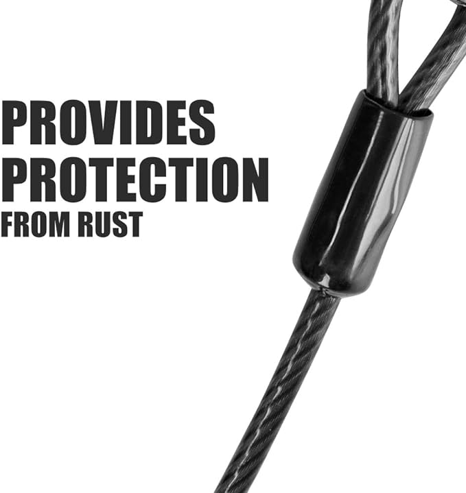 BV Dog Tie Out Cable 25 Feet - Heavy Duty Dog Lead Up to 250 Pounds - Reflective & Rust-Free with Quick Release Swivel Clips & 360° Rotating Clasp - Tangle-Free Dogs Runner for Yard (Grey, Single)