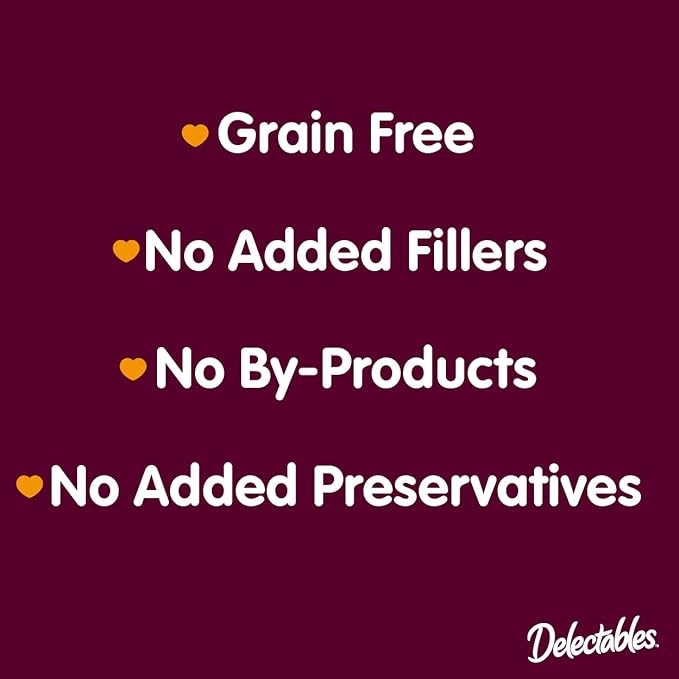 Delectables Bisque Lickable Wet Cat Treats - Tuna & Shrimp - 12 Pack