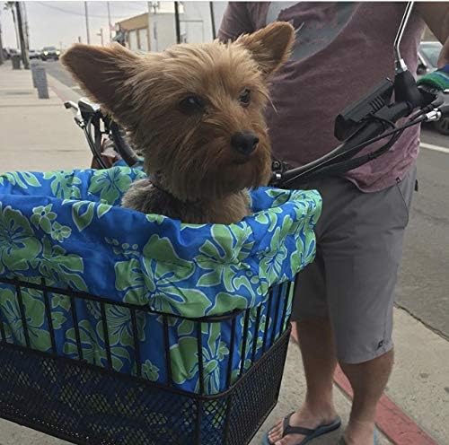 Cruiser Candy Bike Basket Liner Waterproof, Universal Fit for Most Bike Baskets, Stylish 2in1Tote, Bike Basket Cover, EBiKE Front Wire Or Wicker Bike Baskets Fits Up to 15x12x10