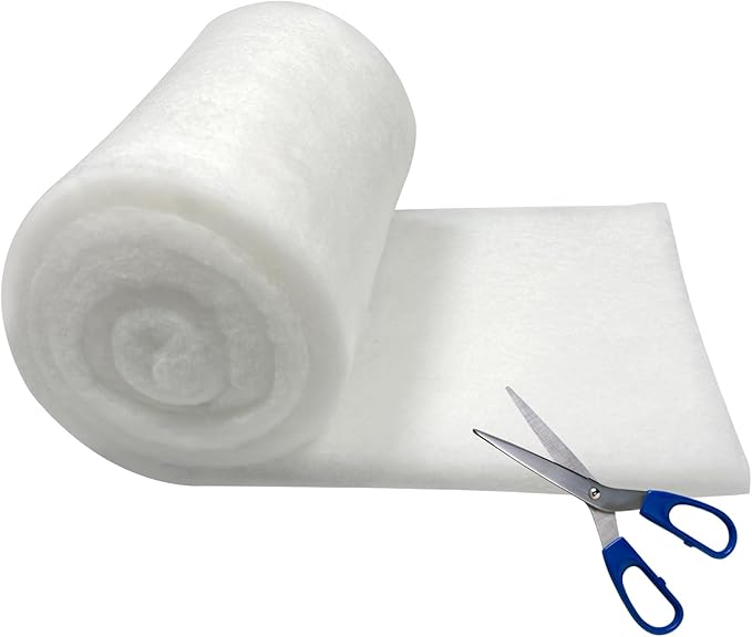 Aquarium Filter Floss- 1" Thick Multi-Layer Fish Tank Filter Floss Water Polishing Filter Pad, for Crystal Clear Water, Media Roll Cut to Size 12"x72"