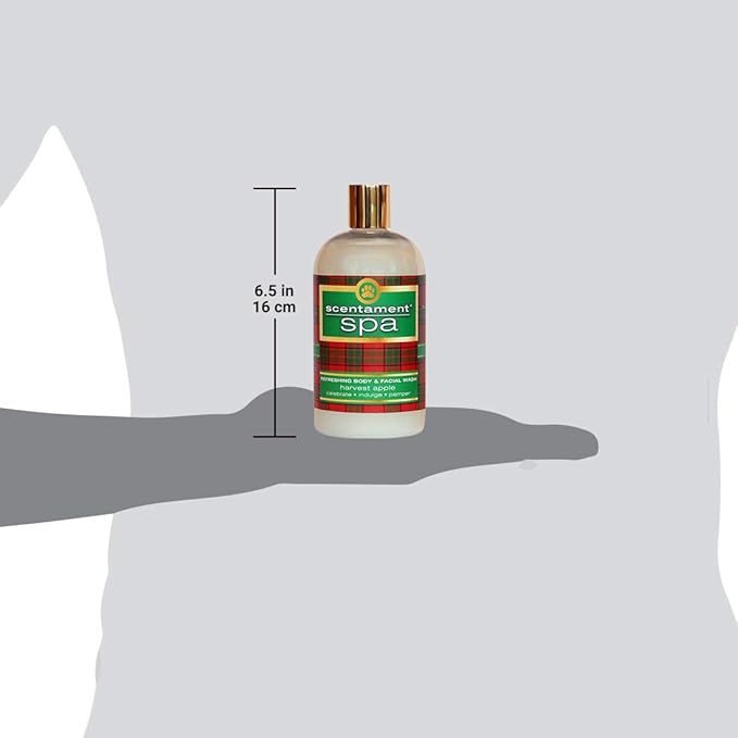 Best Shot Scentament Spa Seasonal Facial & Body Wash, Harvest Apple, 16 oz