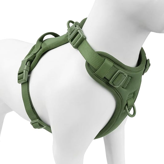 No Pull Dog Harness, Puppy Vest with Front Clip for Small Medium Large Sized Dog (Misty Green,XS)