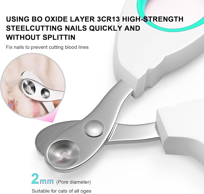 Cat Specific Nail Clipper, Avoiding Excessive Cutting, Suitable for Beginners. It Can Also be Used for Small Animals Such as Birds, Hamsters, Rabbits, Hedgehogs, Ferrets, Guinea Pigs, Etc.