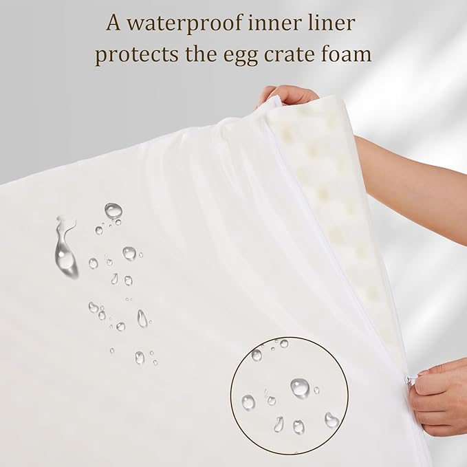 Bedfolks Orthopedic Dog Bed XL, Waterproof Dog Sofa Bed for Extra Large Dogs, Egg Foam Pet Couch Bed with Removable Washable Cover and Nonslip Bottom, Navy Blue