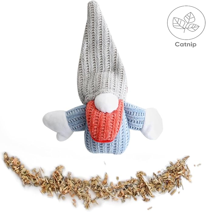 Catnip Toys for Indoor Cats, Paper Sounds 3PCS Plush Rope Cat Chew Toys, Bite Resistant Teething Interactive Catnip Filled Kitten Toy Soft Pet Toy