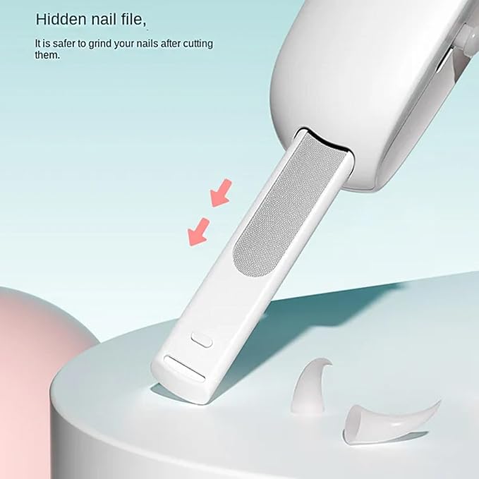 Celery Pets Nail Clippers, Adjustable Claw Clippers for Cats, Round-Hole Trimmer with Dust Storage, Safe Pet Claw Clipper Grooming Tool, Adjustable Nail Cutter for Small Large Cat/Dog (Blue)