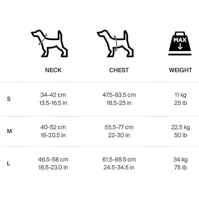 Thule Cappy Dog Harness M - Crash-Tested for Safety - Seatbelt passthrough - Adjustable & Easy to Clean - Padded Breathable mesh Panels - Leash Loop - Step-in Design
