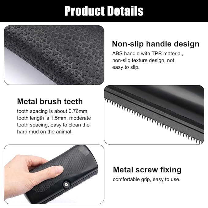 Deshedding Dog Brush Grooming Tool – Pet Hair Remover Comb for Shedding, Rhykin Brush for Short and Long Hair, Pet Groompro Deshedding Brush for Dogs,Cats,Rabbits, Horses Matted Loose Hair