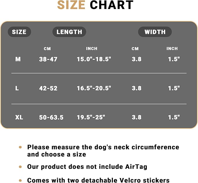 Tactical AirTag Dog Collar - Heavy Duty, Adjustable GPS Collar Compatible with Apple AirTag, with Holder & Control Handle for Medium/Large Dogs [ Brown, L ]