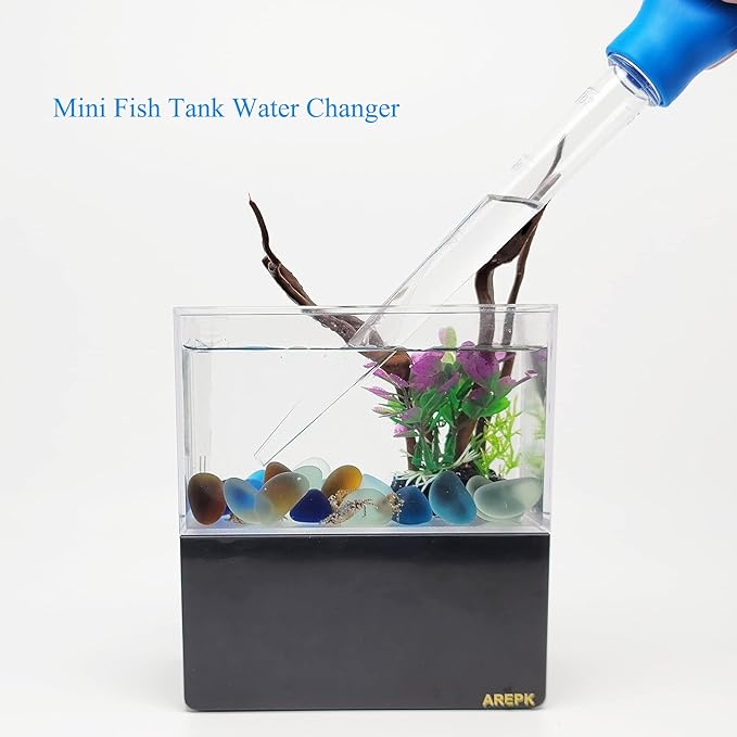 Aquarium Coral Feeder Fish Feeder Waste Clean Tool Manual Cleaner Water Changer Fish Tank Cleaning Tool Siphon Dropper Waste Remover Aquatic Bottom Feeder Pipette Aquarium