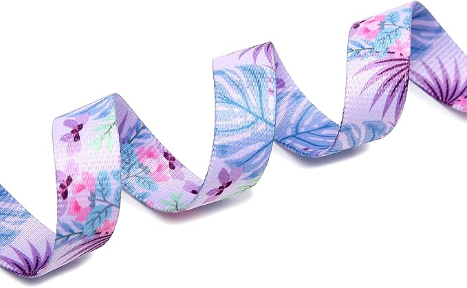 Mercano Adjustable Dog Collar - Special Design Patterns, Soft Nylon Comfortable Durable Pet Collar for Small Medium Large Dogs (L, Floral Purple)