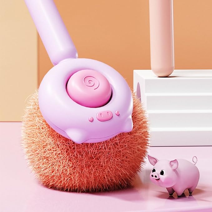 Cat Brush for Short or Long Haired Cats Dogs Rabbits, Cute Dog Brush with Release Button for Massage and Removes Loose Fur