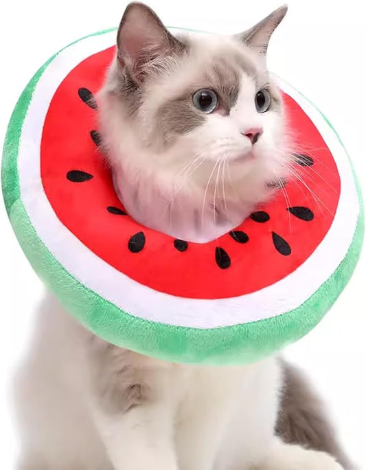 Cat Recovery Soft Collar, Waterproof Soft Recovery Collar. Anti-bite and Anti-Lick Wound Healing Safe Adjustable Elizabethan Collar.(M)