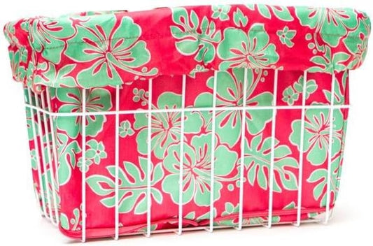 Cruiser Candy Bike Basket Liner Waterproof, Universal Fit for Most Bike Baskets, Stylish 2in1Tote, Bike Basket Cover, EBiKE Front Wire Or Wicker Bike Baskets Fits Up to 15x12x10