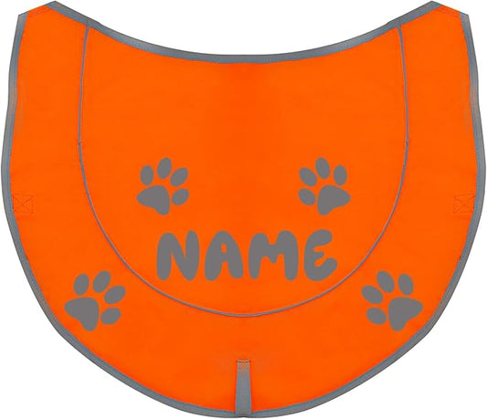 Custom Reflective Dog Vest High Visibility Reflective Jacket for Dogs Hunting Safety Gear with Elastic Strap & Clasp, Comfortable, Perfect for Day and Night Walks!