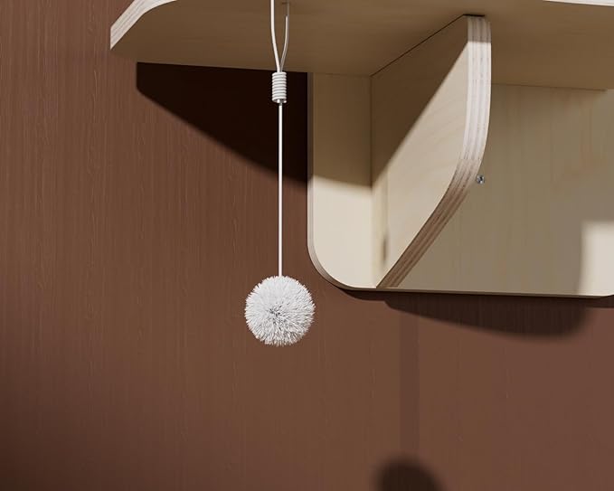 Cat Wall Mount Mounted Floating Shelves Shelf Perch Furniture Perch Hammock Climber Climbing Tree Indoor Large Wall-Mounted Steps Cat Climb Perches Solid Wood Hammock