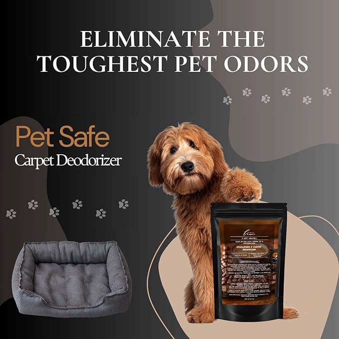 Café Aroma Carpet Freshener Powder: Powerful Odor Eliminator for Home, Upholstery Deodorizer, Carpet Deodorizer, Pet Urine, Cat Litter Box - Café Aroma Fragrance.