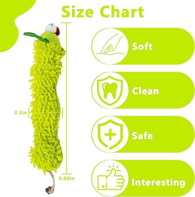 1 Pack Catnip Toys, Soft Cat Pillows Toys, Kitten Caterpillar Catnip Toys,Indoor Interactive Cat Kicker Toys for All Age Cat