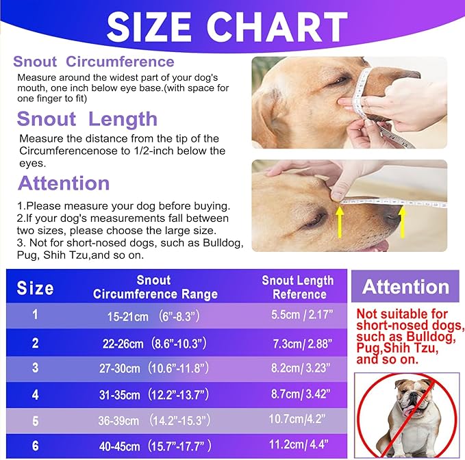 Basket Muzzle Allows Panting Drinking, Anti Biting Chewing, Suitable for Grooming Trimming Training, Transparent, Size 2