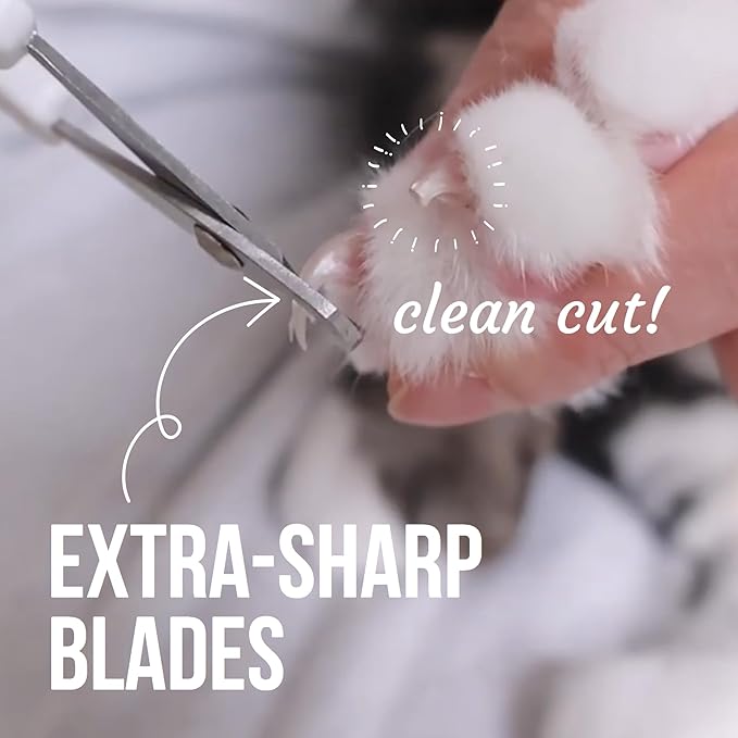 Cat Nail Clipper - Extra Sharp & Thin Blades for Indoor Cats, Small Dogs and Any Small Pets - Expertly Crafted in Korea