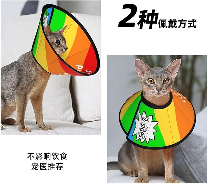 Custom Pet Cone Collar Lick Prevention Pet Recovery Collar for Neuter Safety Elizabethan Collar