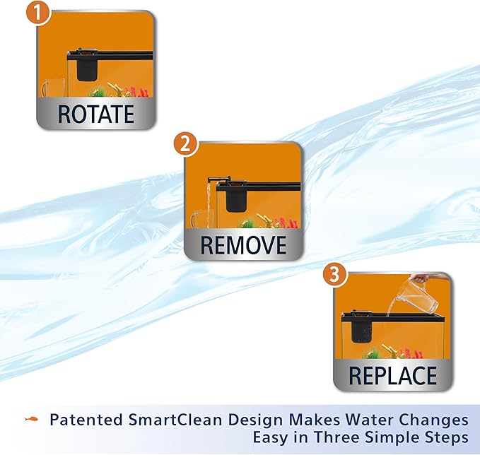 Aqueon QuietFlow Internal Filter with SmartClean Technology Shrimp, Small