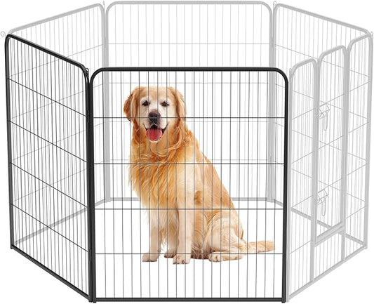 BestPet | Dog Playpen Extender | 40 Inch, 2 Panels | Heavy Duty Metal Pet Exercise Pen | Indoor Outdoor Fence Panels | Rust-Resistant, Removable, Tool-Free Setup | Anti-Skid, Expandable Design
