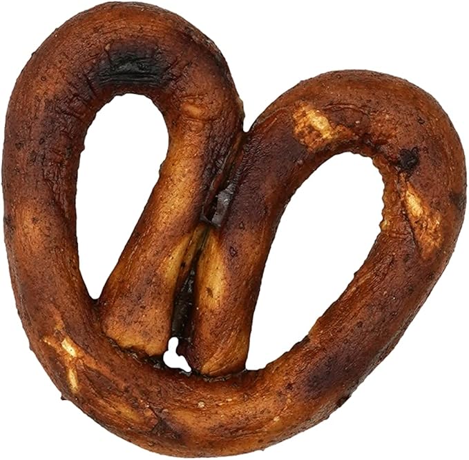 Collagen Pretzels, Bully - Collagen Dog Treats - Long Lasting Healthy Joint Support Dog Treat - Rawhide Alternative - Skin & Coat Health, 1 Bag, 8 Count