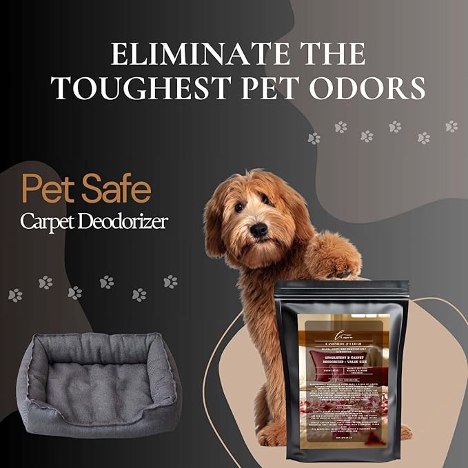 Cashmere Cedar Carpet Freshener Powder Refill 36 oz | Powerful Odor Eliminator for Home | Upholstery Deodorizer | Carpet Deodorizer | Pet Urine | Cat Litter Box