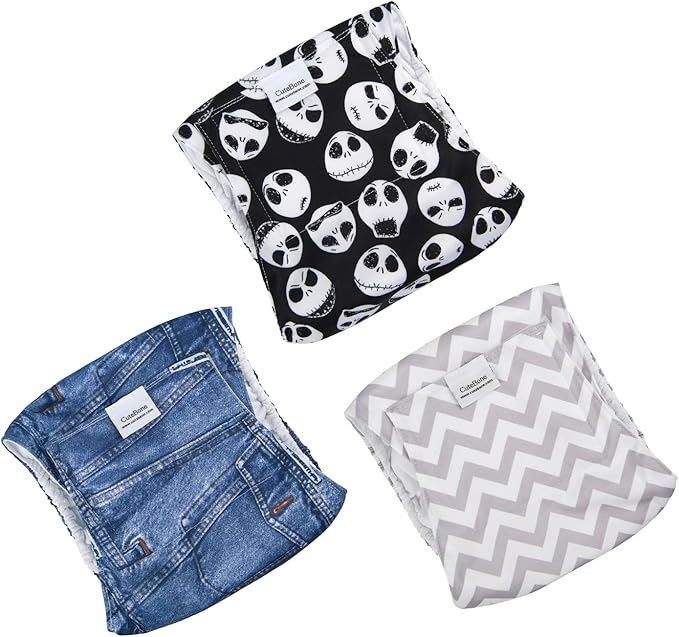 CuteBone Dog Belly Bands for Male Dogs Wraps Washable Doggie Diapers DM06S