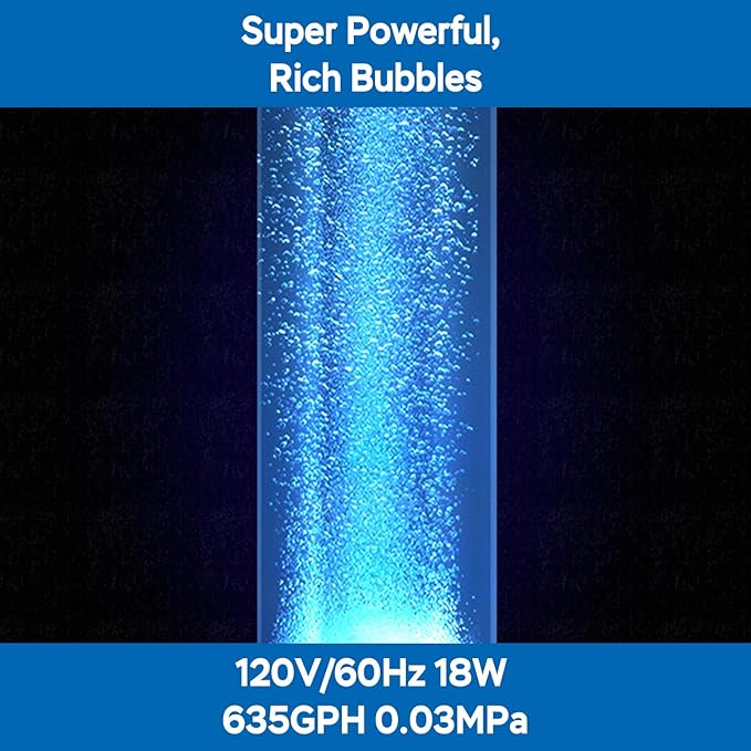 AquaMiracle Linear Air Pump ZP-40/ZP-60/ZP-100/ZP-200 for Pond Aeration, 635/950/1600/4000GPH Septic Air Pump Pond Aerators for Outdoor Ponds, Waste Treatment, Aquarium, Fish Farm, Seafood Restaurant