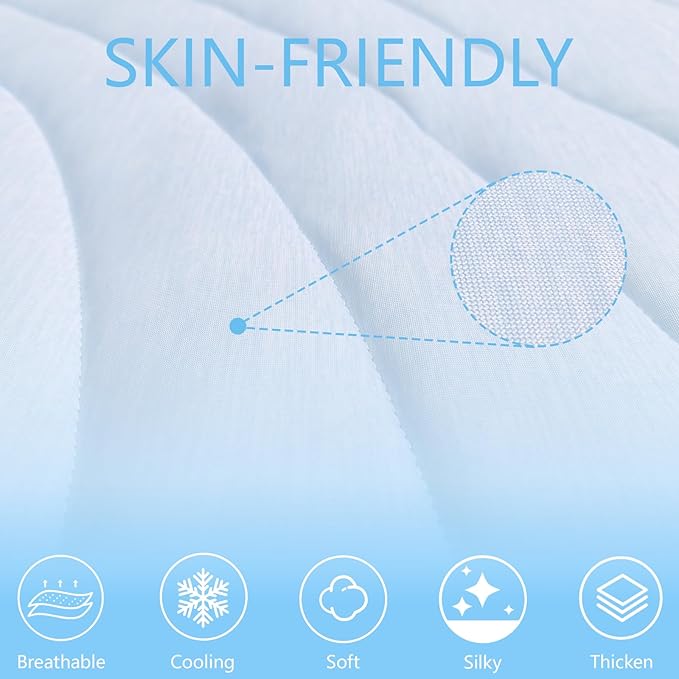 BECEMURU Dog Cooling Mat - 48" x 28" Thickening Cooling Pad Blanket for Crate, Kennel, Bed, Sofa - Machine Washable, Durable, Non-Gel - Keep Your Pet Cool and Comfortable